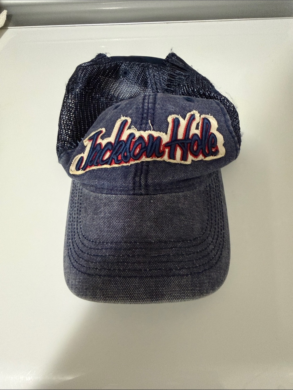 Classic Navy Men’s Baseball Cap with Embroidered Detail—Jackson Hole
